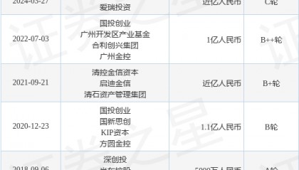 知易生物完成C轮融资，融资额近亿人民币，投资方为粤科金融、爱瑞投资等