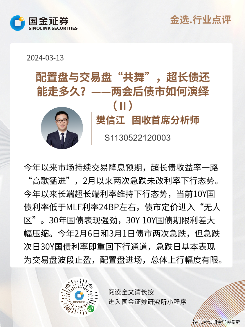 固收樊信江|配置盘与交易盘“共舞”，超长债还能走多久？
