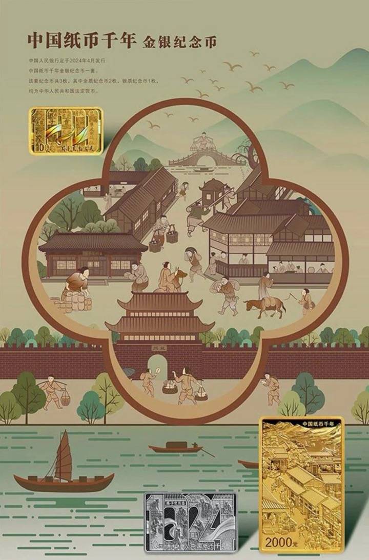长方形必火定律？这套中国纸币千年金银纪念币热度很高！
